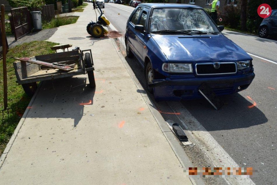 Ilustračný obrázok k článku Roztrhnutý malotraktor po nehode na Považí: Potúžený Peter (50) sa zranil, FOTO