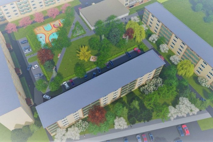 Ilustračný obrázok k článku Dvor na Zátvore sa čoskoro stane realitou: Pribudne ihrisko, posedenie i zeleň