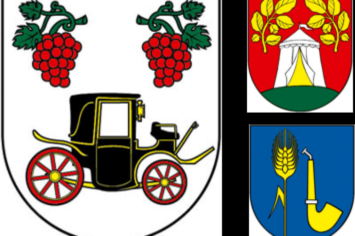 Ilustračný obrázok k článku HLASOVANIE: Zlatá fajka, stan i koč: Vyberte najkrajší erb obce Lučeneckého okresu