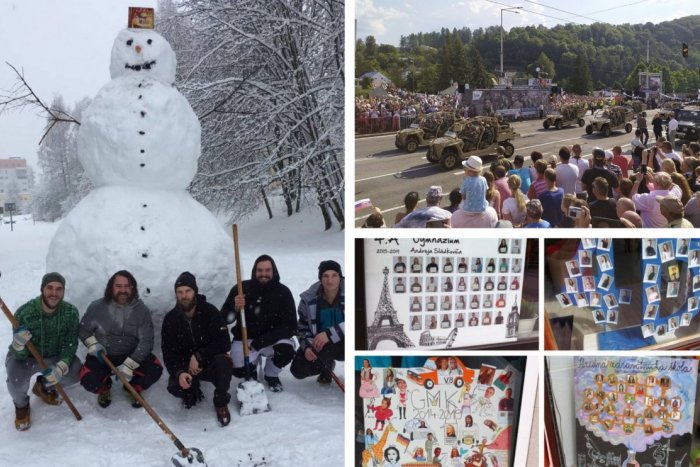 Ilustračný obrázok k článku Obrí snehuliak aj vojenská prehliadka v uliciach Bystrice: 10 najčítanejších článkov roka 2019