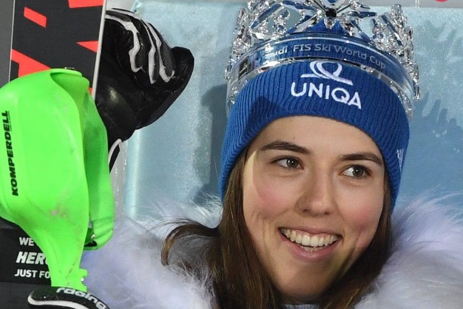 Ilustračný obrázok k článku Reakcia Petry Vlhovej po famóznom slalomovom triumfe v Záhrebe