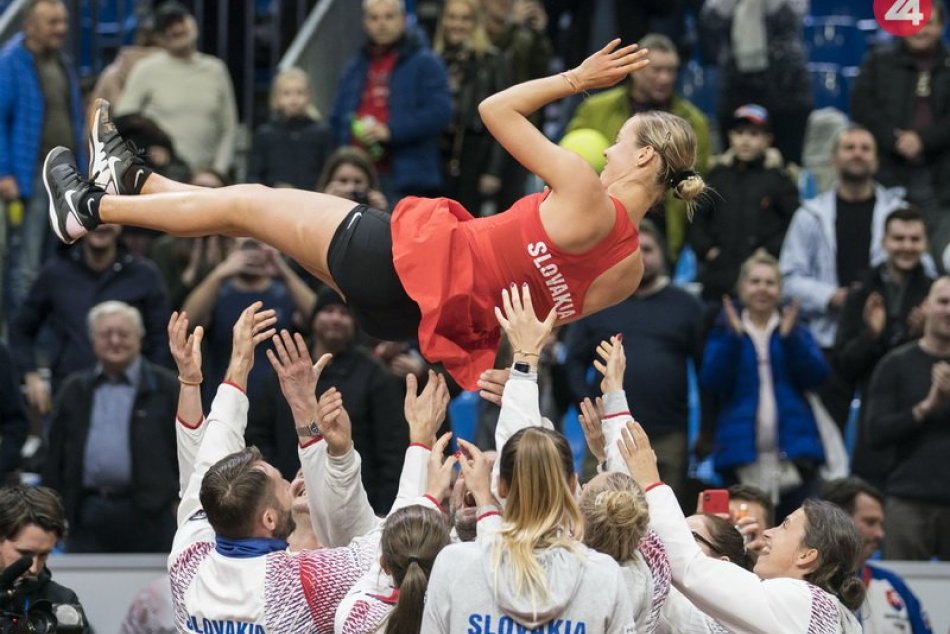 Ilustračný obrázok k článku Slovenky zdolali Britky a postúpili na finálový turnaj FED Cupu: Hrdinkou Schmiedlová, FOTO