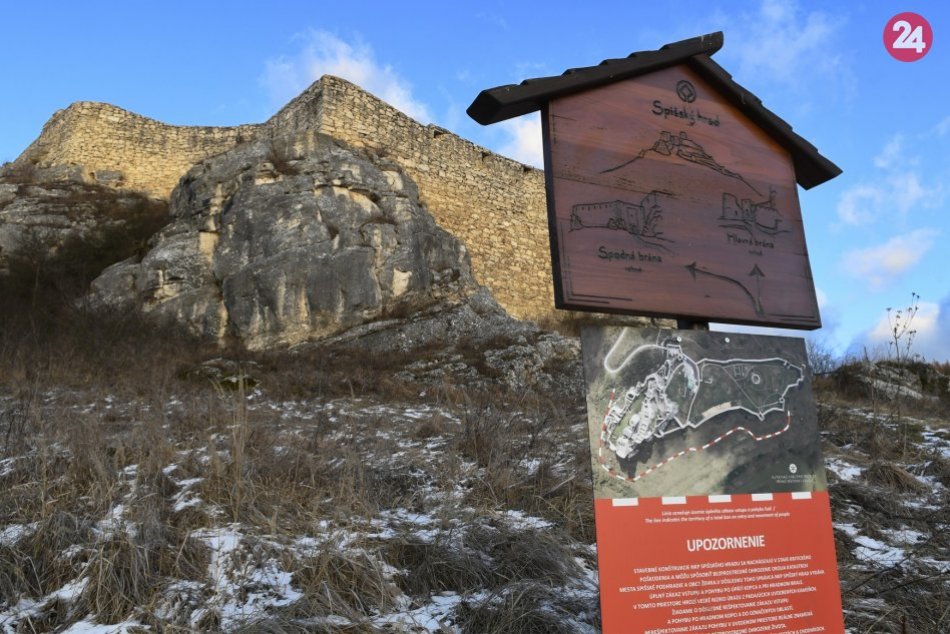 Ilustračný obrázok k článku Kritický stav Spišského hradu ohrozuje okolie: Úplný zákaz pohybu, FOTO