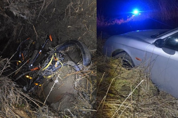 Ilustračný obrázok k článku Tragická nehoda: Auto skončilo v priekope, o život prišiel maturant na bicykli