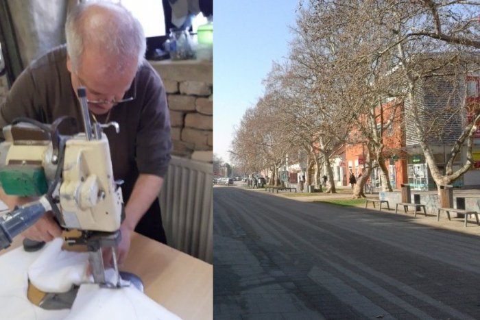 Ilustračný obrázok k článku Šaliansky krajčír šije špeciálne rúška: Rozdali ich ľuďom bez domova, FOTO