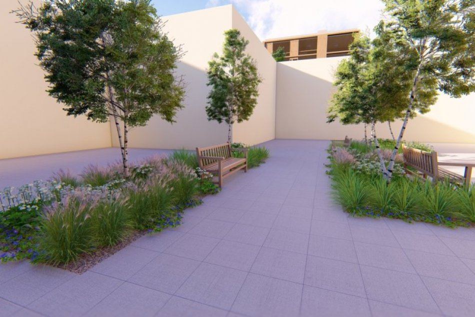 Ilustračný obrázok k článku Átrium bystrickej školy sa mení na nepoznanie: Klobúk dole, vyzerá to dobre, FOTO