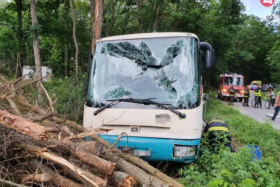 Ilustračný obrázok k článku V obci Jarok sa zrazilo auto s autobusom, viezlo sa v ňom 13 ľudí