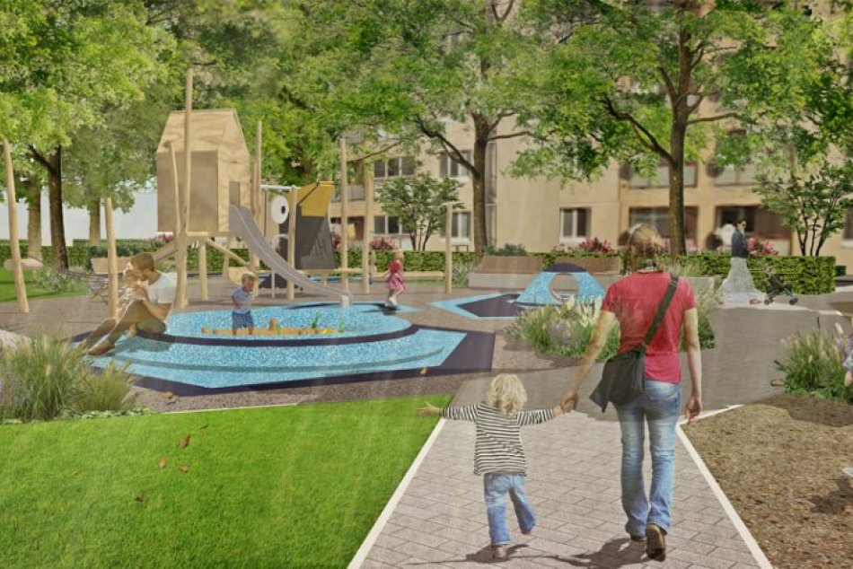 Ilustračný obrázok k článku Eurofondy schválené, zanedbané vnútrobloky ožijú!