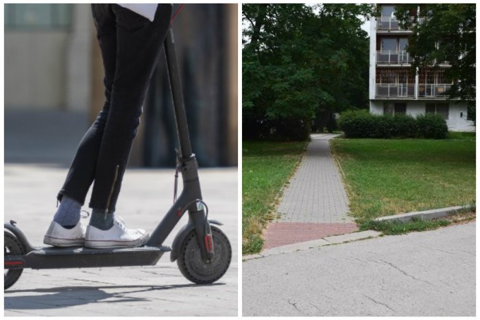 Ilustračný obrázok k článku Kolobežkár zrazil chodkyňu a ušiel. Žena skončila v nemocnici, polícia hľadá svedkov