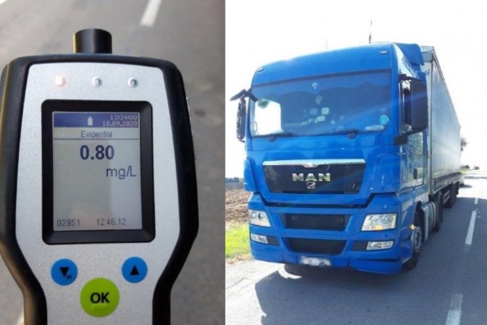 Ilustračný obrázok k článku Polícia zastavila kamionistu: V čase dopravnej špičky šoféroval opitý