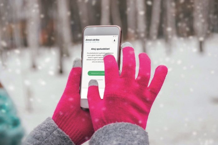 Ilustračný obrázok k článku Mesto spúšťa aplikáciu Zimná údržba. Vďaka nej si budete môcť aj zarobiť