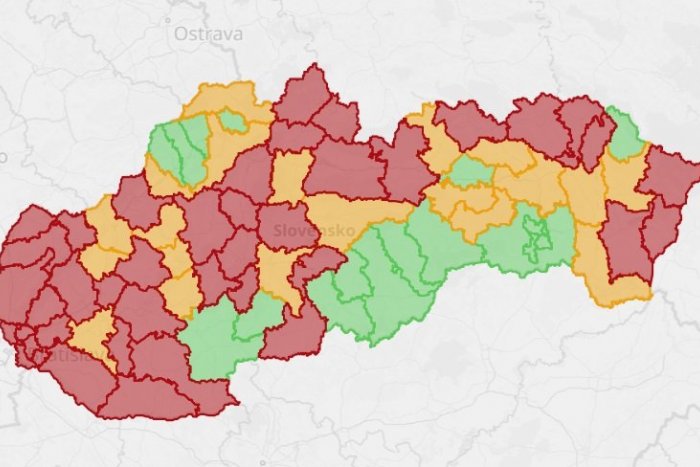 Ilustračný obrázok k článku Až 41 okresov je pre koronavírus v červenej fáze! Je medzi nimi aj váš?