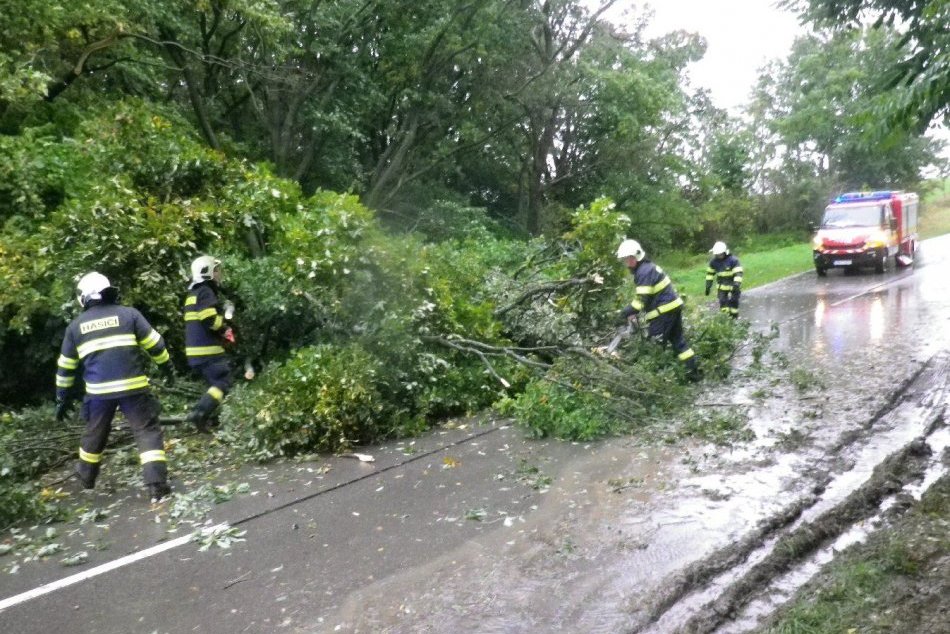 Ilustračný obrázok k článku Počasie dáva zabrať: Popadané stromy, zatopená pivnica a ohrozené domy, FOTO