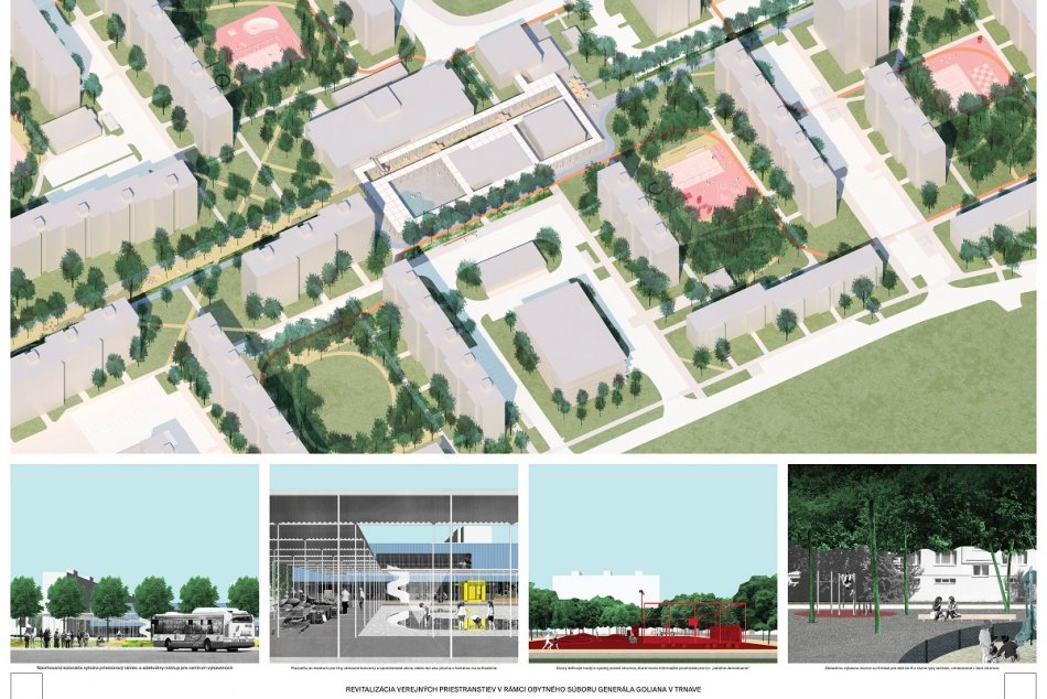 Ilustračný obrázok k článku Dostane Linčianska novú tvár? Tento návrh vyhral architektonickú súťaž, FOTO