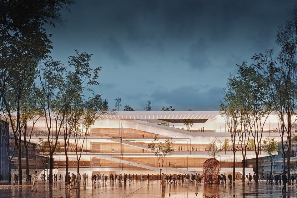 Ilustračný obrázok k článku VIZUALIZÁCIE: Kongresové centrum očami ďalšieho developera. Malo by vyrásť v Novom Lide