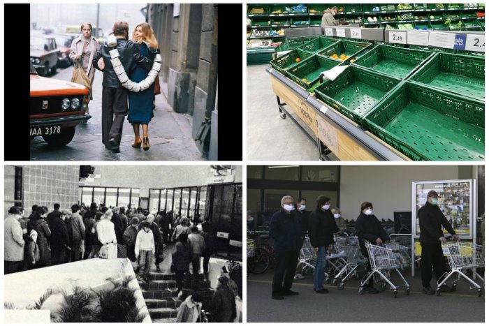 Ilustračný obrázok k článku RETRO či krutá KORONA? Udavači, nedostatkový tovar a neoholené nohy aj DNES!