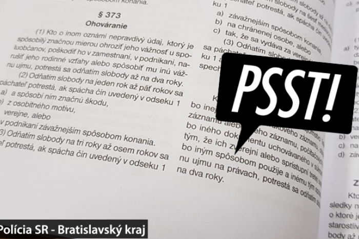 Ilustračný obrázok k článku Ohovárate? Môžete dostať dva roky na tvrdo!