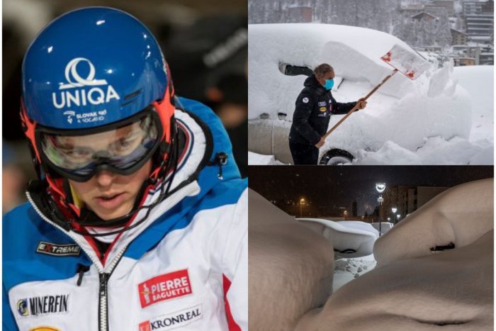 Ilustračný obrázok k článku Na štvrtý Vlhovej triumf v rade si asi počkáme: V dejisku pretekov vyčíňa víchrica! FOTO