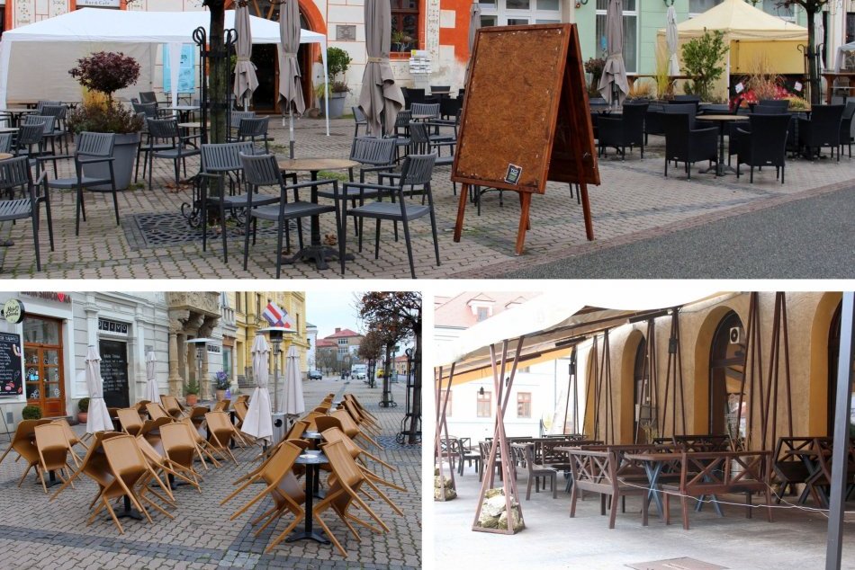 Ilustračný obrázok k článku Sprísnenie opatrení v praxi: Bystrické terasy už zívajú prázdnotou, FOTO