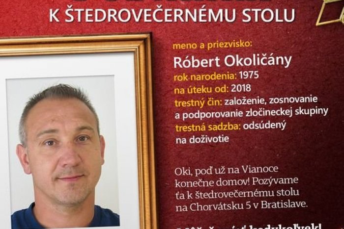 Ilustračný obrázok k článku Skvelá kampaň polície: Oki, poď na Vianoce domov! Vyzýva hľadaného mafiána