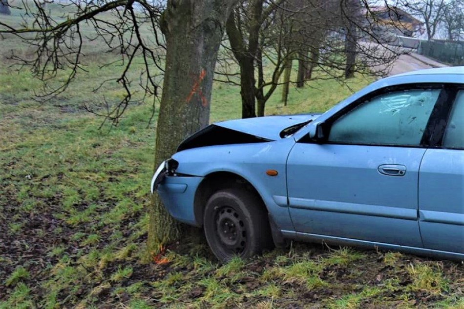 Ilustračný obrázok k článku Opitý vodič narazil do stromu a odišiel: FOTO z miesta nehody v Trenčíne