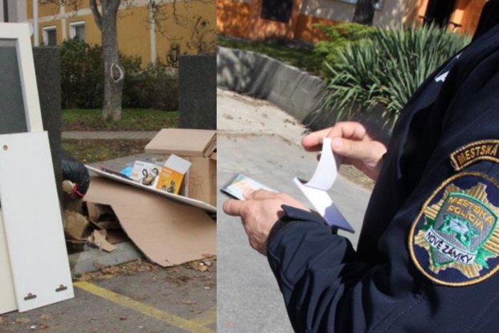 Ilustračný obrázok k článku Napomínaniu je koniec: Za odpad pri kontajneroch bude mestská polícia rozdávať pokuty