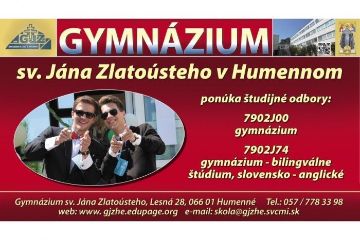 Ilustračný obrázok k článku Humenské gymnázium s aktuálnou ponukou: Študujte u nás bilingválne