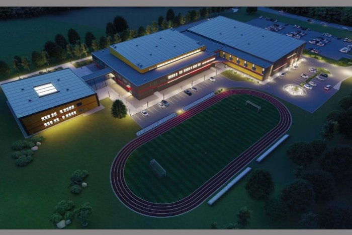 Ilustračný obrázok k článku Odklepnuté: Nedostavaný areál bude sídlom Strednej športovej školy v Poprade, VIZUALIZÁCIE