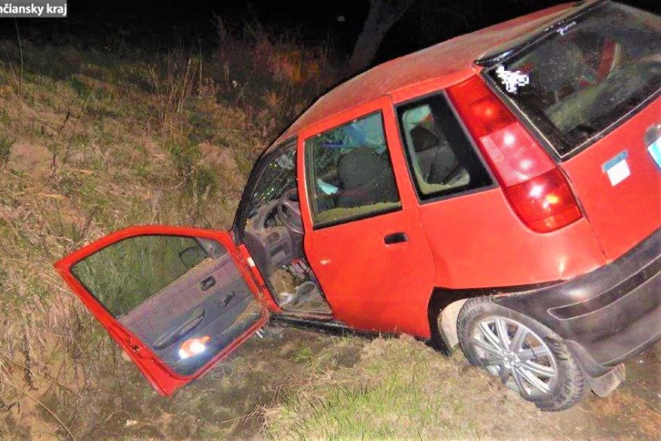 Ilustračný obrázok k článku Opitý vodič skončil v priekope, zranil sa a v Považskej už čelí obvineniu, FOTO