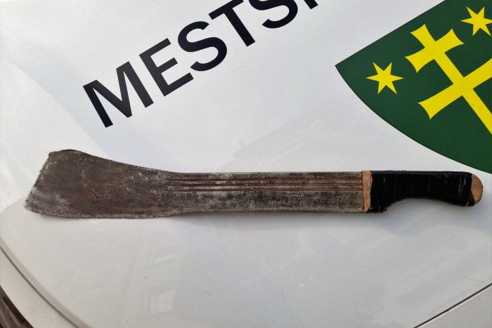 Ilustračný obrázok k článku Žilinčana na prechádzke nešlo prehliadnuť: Premával sa po meste a oháňal mačetou