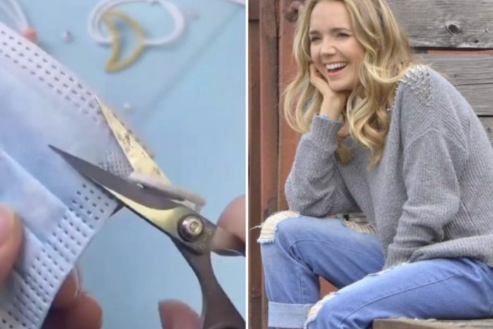 Ilustračný obrázok k článku Nevyhadzujte použité rúška! Urobte z nich veselé náramky ako Lucie Vondráčková