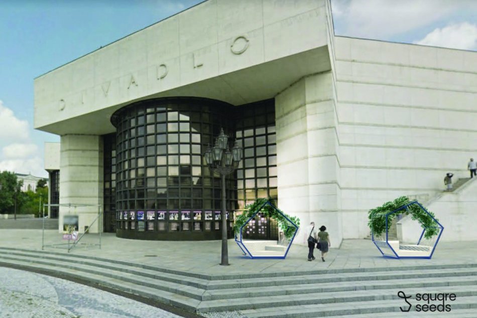 Ilustračný obrázok k článku Nitru skrášlia TRI projekty: Novinkou budú ostrovčeky so sedením na námestí, FOTO