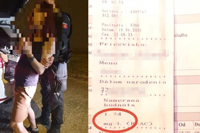 Ilustračný obrázok k článku Šoférovala taká opitá, že nevedela stáť: Podopierali ju policajti a NAFÚKALA 3,6 promile!