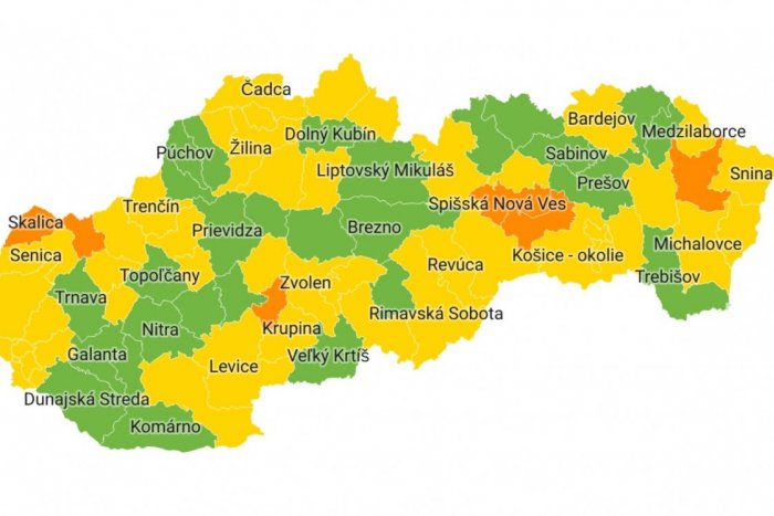 Ilustračný obrázok k článku NOVÉ rozdelenie Slovenska: Od pondelka bez červených a ružových okresov