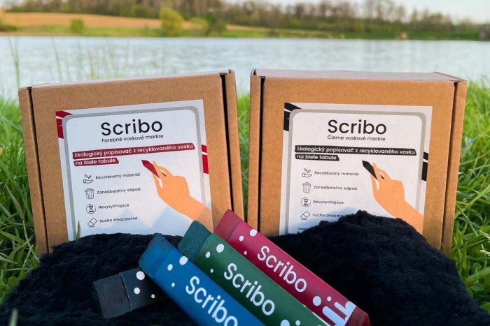 Voskové popisovače študentskej firmy Scribo