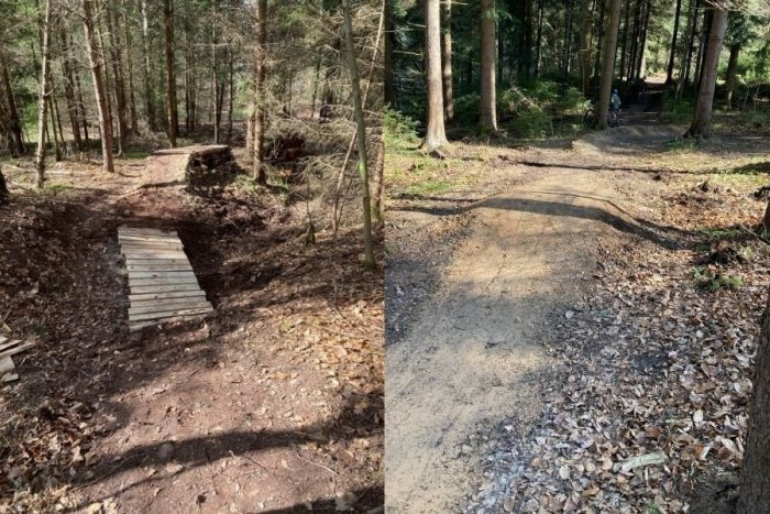 Ilustračný obrázok k článku Dva roky roboty a pod taktovkou majstra: V Spišskej pribudnú trate pre lesný cyklo zjazd