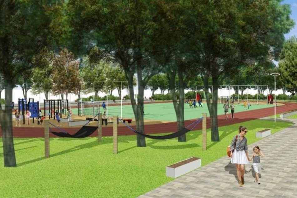 Ilustračný obrázok k článku V Trnave vyrastie lákavý areál: Poteší deti a širokú verejnosť, VIZUALIZÁCIA