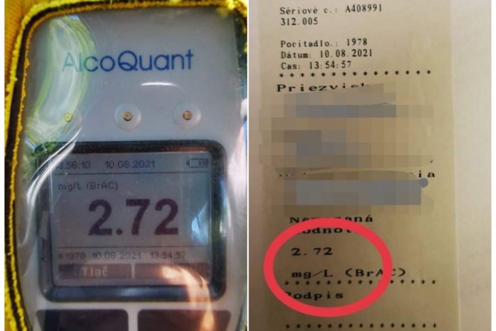 Ilustračný obrázok k článku Šokovaní policajti: Šoférka jubilantka nafúkala 5,7 promile! Koľko toho musela VYPIŤ?