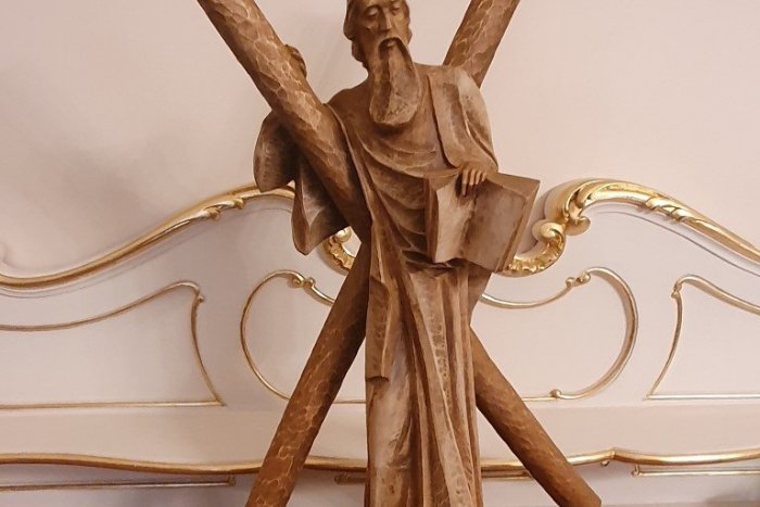 Socha svätého Ondreja pre pápeža Františka