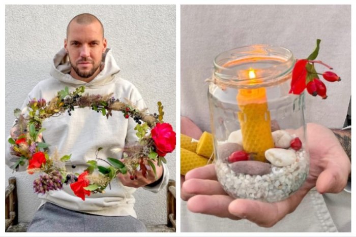 Ilustračný obrázok k článku Ide to aj VKUSNE: Inšpirujte sa dušičkovým vencom a svietnikom ekoaktivistu Saba, FOTO