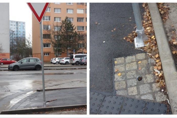 Ilustračný obrázok k článku "Pat a Mat" úradovali v Bratislave: Nad umiestnením dopravnej značky zostáva rozum STÁŤ!