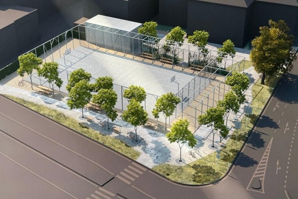 Ilustračný obrázok k článku Ihrisko, lavičky a stromová alej: Prvé VIZUALIZÁCIE nového priestoru za Dominom