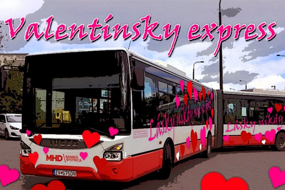 Ilustračný obrázok k článku Do ulíc vyrazí VALENTÍNSKY express: Cestujúcim dopraje PROGRAM aj DARČEKY