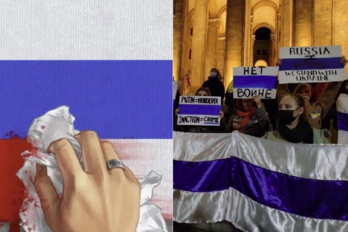 Ilustračný obrázok k článku Rusi bojujú proti Putinovi NOVOU vlajkou: Červený pás je ako KRV, nahradili ho bielou