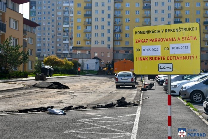 Ilustračný obrázok k článku Vodiči môžu očakávať problém s parkovaním: Kde všade sa v Poprade opravujú cesty?