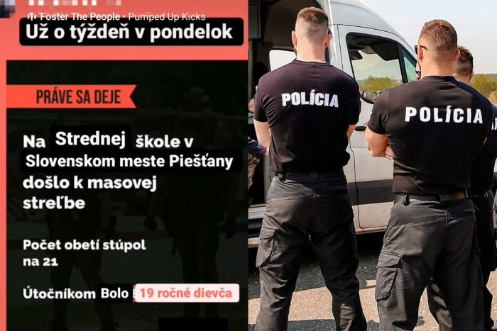Ilustračný obrázok k článku Maturantka zverejnila status o STREĽBE na škole: Na dvere jej zabúchala POLÍCIA
