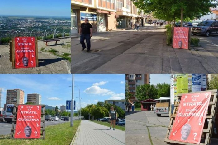 Ilustračný obrázok k článku Nitre nedá pokoj tento banner: Čo znamená a kto hľadá Eugena Gudernu? FOTO