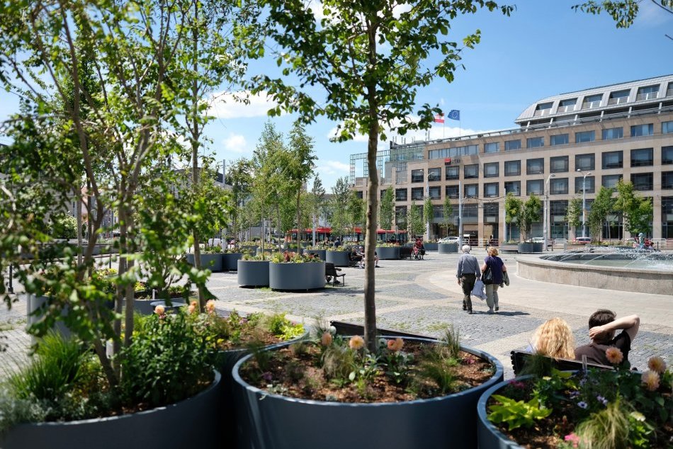 Ilustračný obrázok k článku Kopa zelene v centre Bratislavy: Hodžovo námestie sa zmenilo na mestskú "džungľu" +FOTO