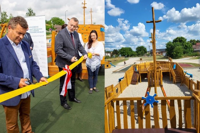 Ilustračný obrázok k článku V obci pri Nitre majú nové detské ihrisko: Otvoril ho minister práce Krajniak, FOTO