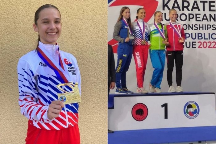 Ilustračný obrázok k článku Karatistka Nina Kvasnicová z Nitry opäť ZLATÁ: Obhájila titul majsterky Európy